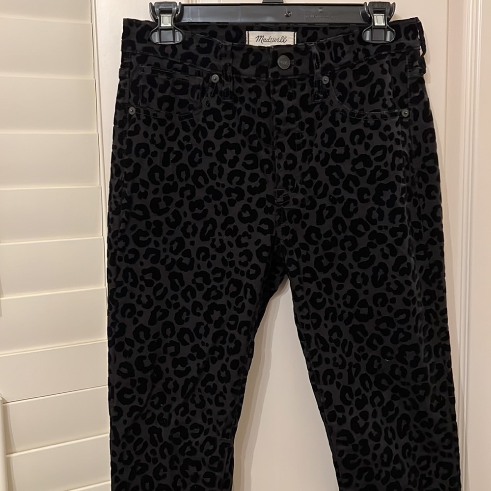 Madewell Velvet Cheetah Jeans